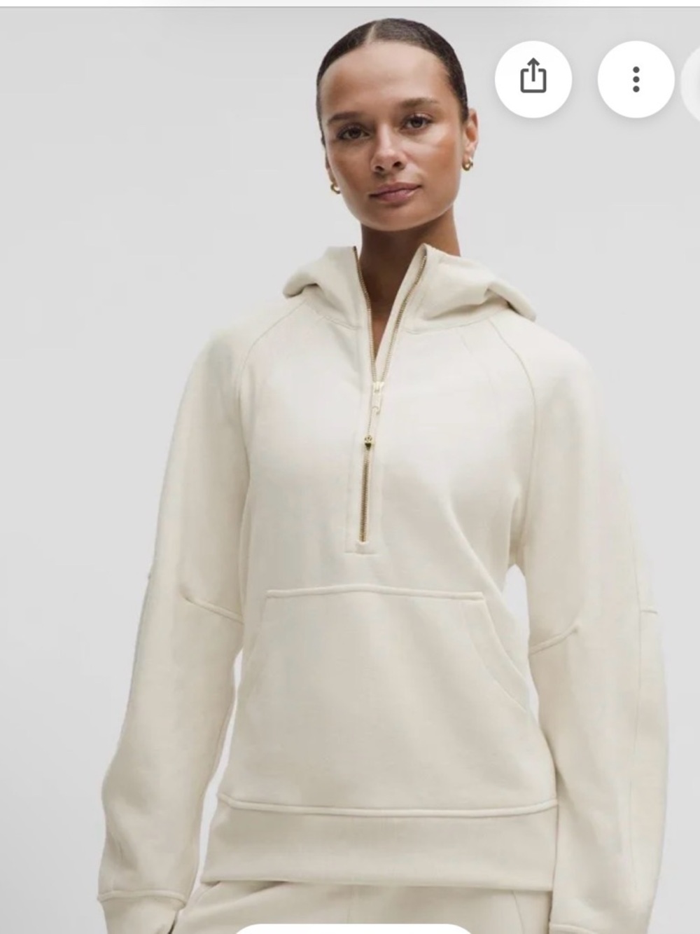 NWT Scuba Oversized Half zip Long Hoodie in M/L